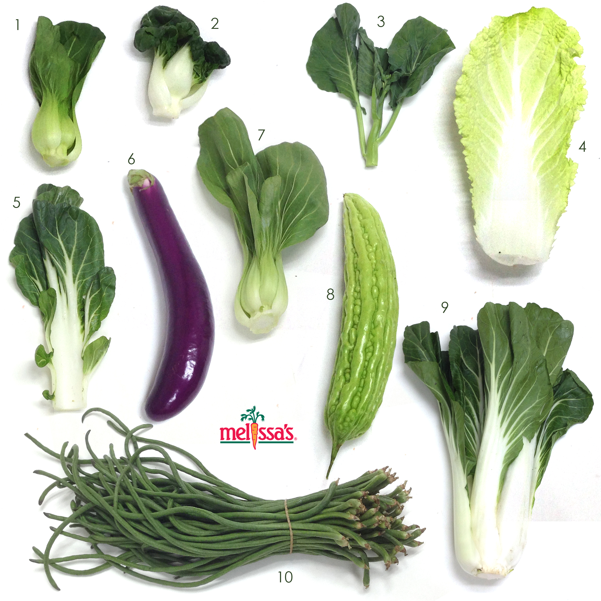 Visual guide to asian vegetables