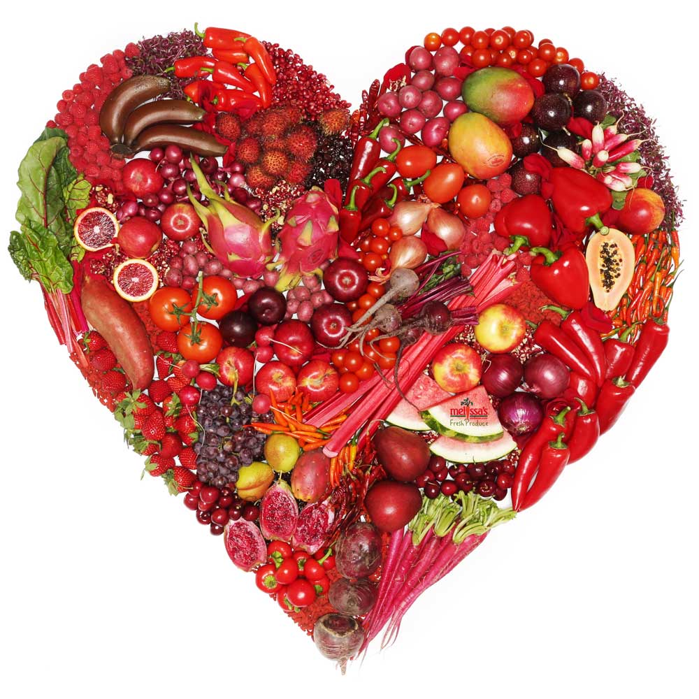 red produce heart for heart health