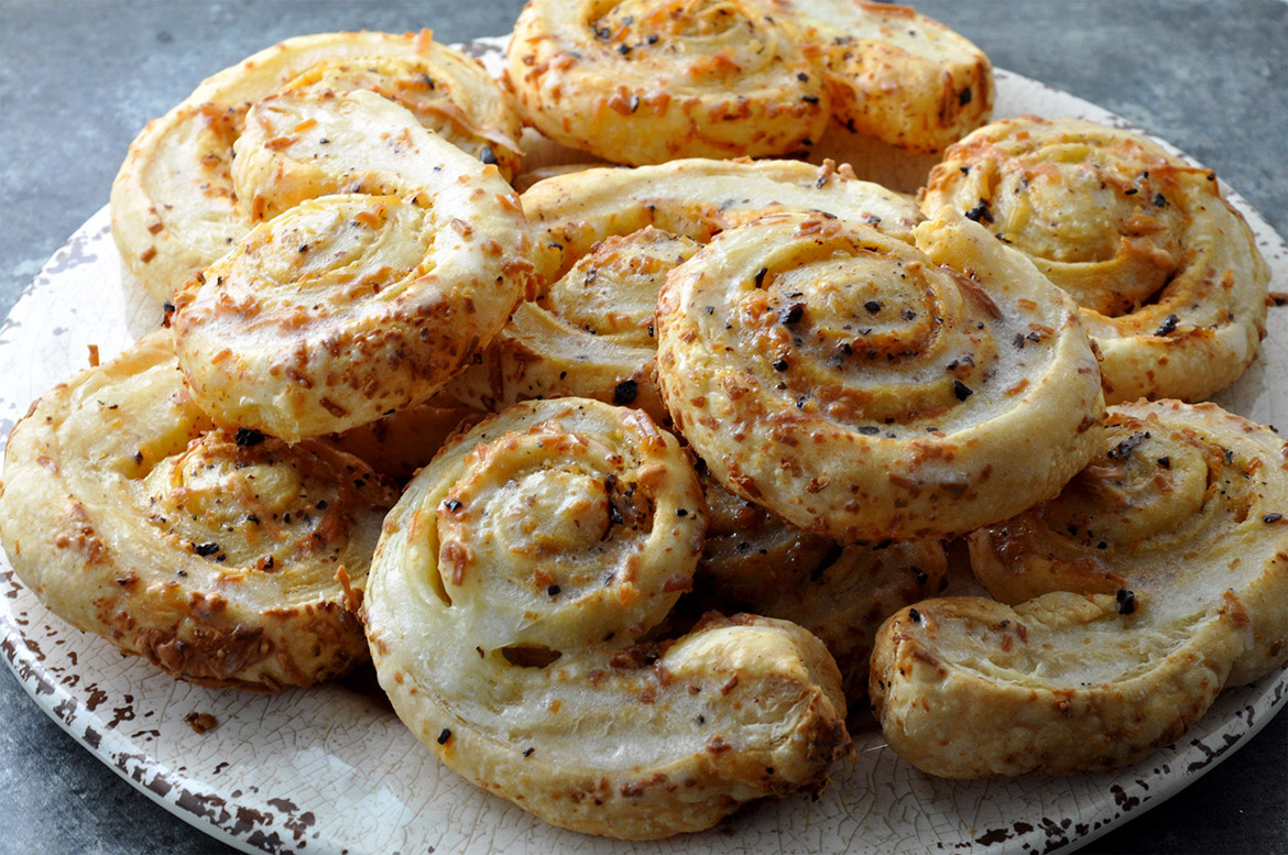 Oaxaca Chile-Parmesan Puffed Swirls - Real Food, Mostly Plants