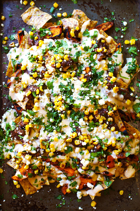 20 Healthy Tailgating Recipes that Score l healthy grilled sweet potato nachos