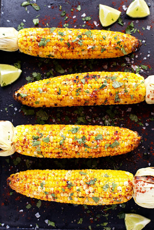 20 Healthy Tailgating Recipes that Score l grilled corn on the cob
