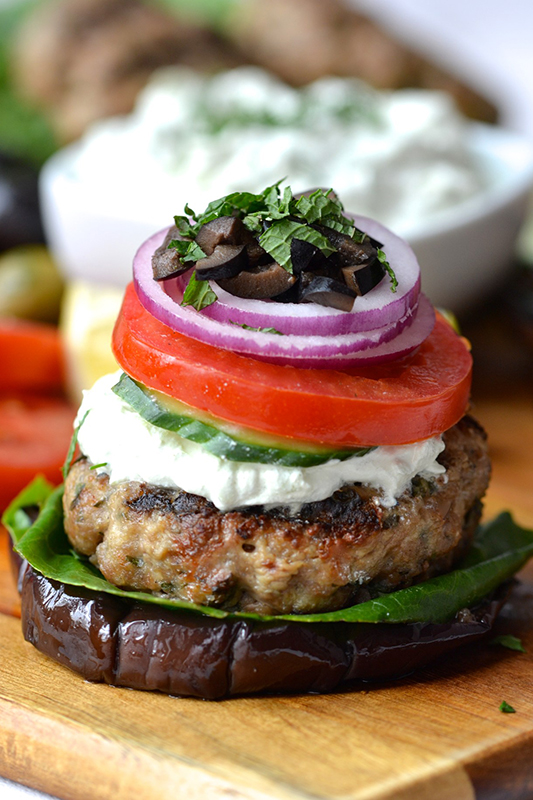 The Best of Whole30 Recipe Roundup l greek lamb burgers