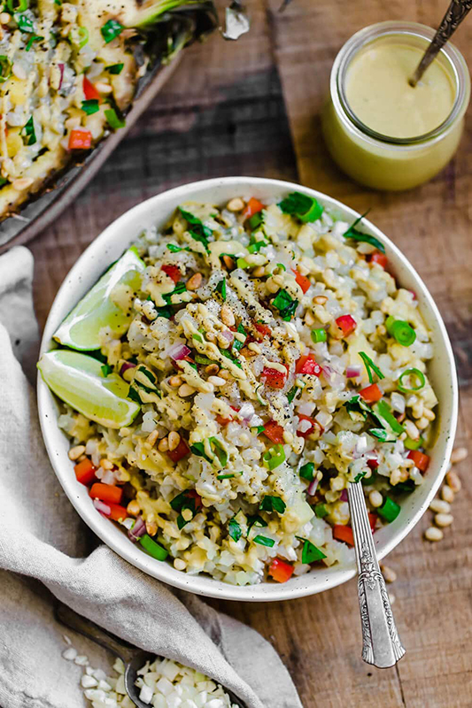The Best of Whole30 Recipe Roundup l thai cauliflower rice salad