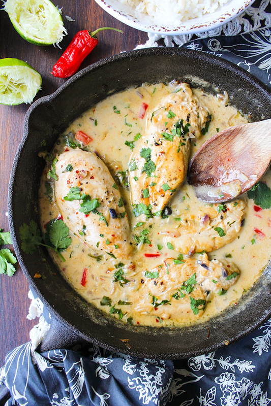 The Best of Whole30 Recipe Roundup l coconut lime chicken