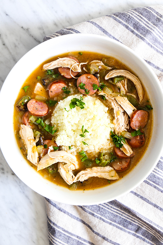 The Best of Whole30 Recipe Roundup l whole 30 chicken and sausage gumbo