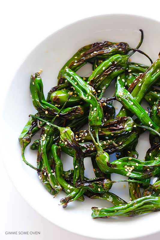 25 delicious ways to spice up National Pepper Month l easy sesame shishito peppers