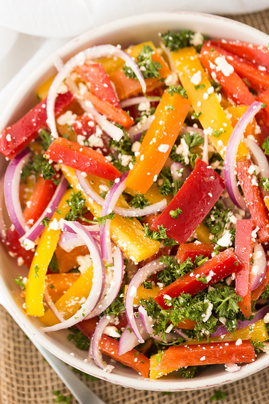 25 delicious ways to spice up National Pepper Month l three pepper salad