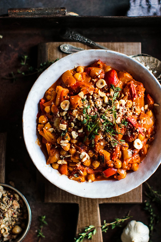 25 delicious ways to celebrate National Pepper Month l roast pepper and chickpea stew