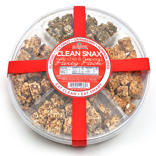 2018 Gift Guide for Food Lovers l Clean Snax® Party Pack with Chia and Flaxseed
