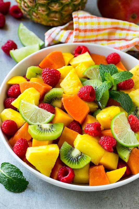 fruit salad, tropical salad