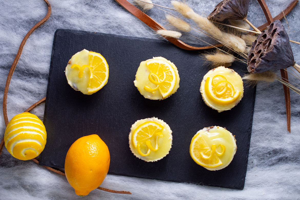 Lemon Mini Cheesecakes