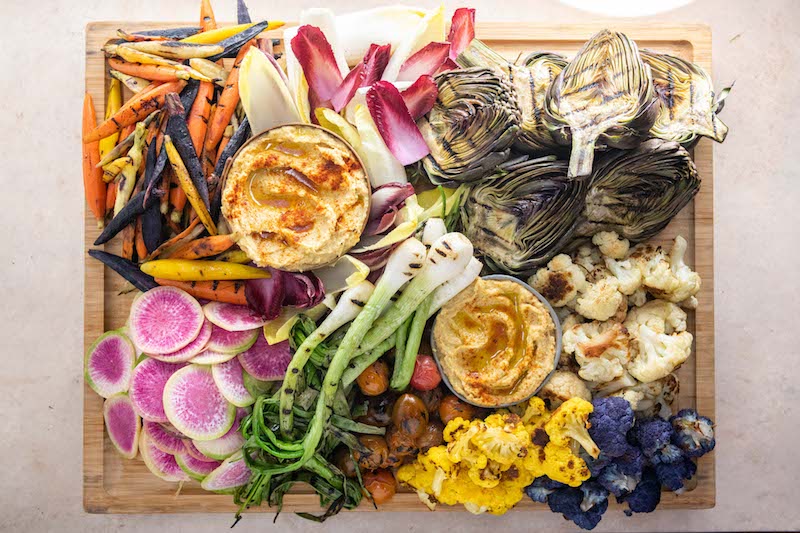 veggie platter, easter recipe, veggies, roasted veggies, grilled veggies 