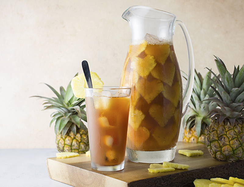 easter recipe, iced tea, pineapple